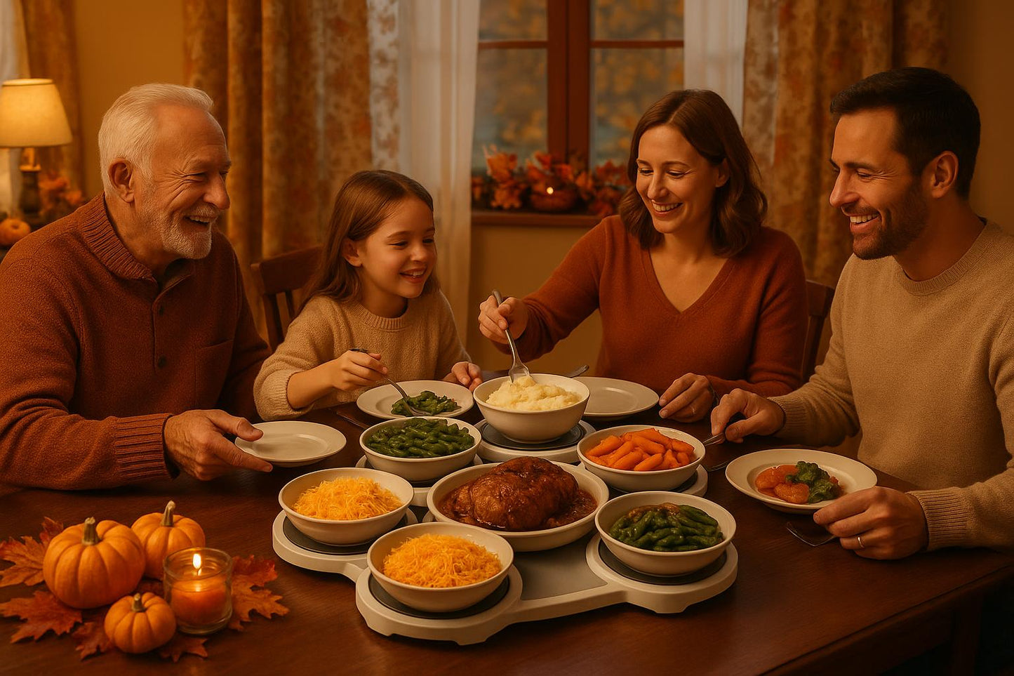 Rotating Buffet Table